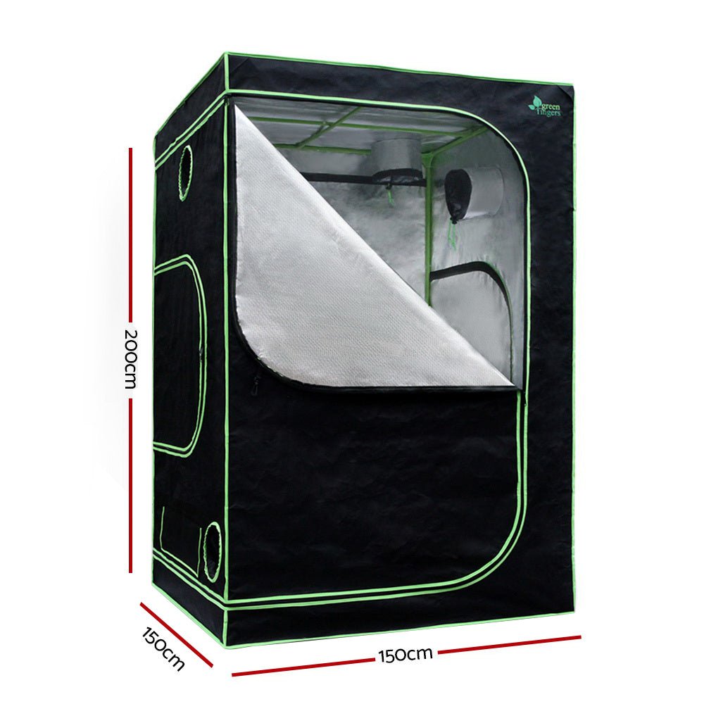 Greenfingers Grow Tent Light Kit 150x150x200CM 2000W LED 6" Vent Fan,Greenfingers Grow Tent Light Kit LED 2000W Full Spectrum 6" Vent 150x150x200CM
